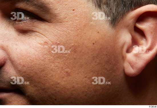 Eye Face Cheek Ear Hair Skin Man Slim Wrinkles Studio photo references