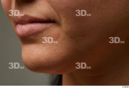 Face Mouth Cheek Skin Woman Slim Studio photo references