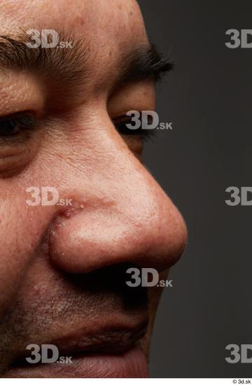 Face Nose Skin Man Overweight Studio photo references