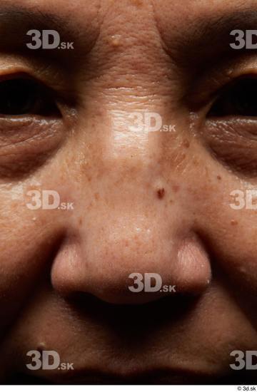 Face Nose Skin Woman Asian Chubby Wrinkles Studio photo references