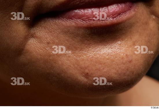 Face Mouth Skin Woman Asian Chubby Wrinkles Studio photo references