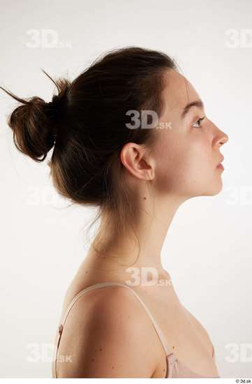 Woman White Slim Female Studio Poses