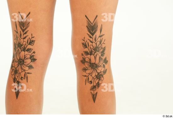 Leg Woman Tattoo Slim Street photo references