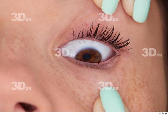 Eye Skin Woman White Slim Studio photo references