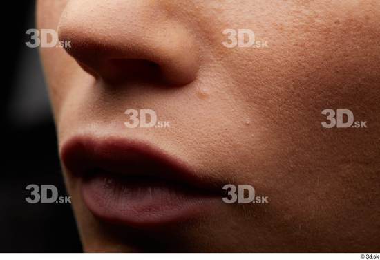 Face Mouth Nose Cheek Skin Woman White Slim Studio photo references