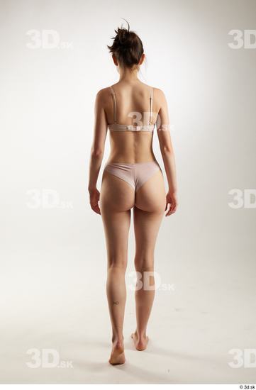 Woman White Slim Female Studio Poses