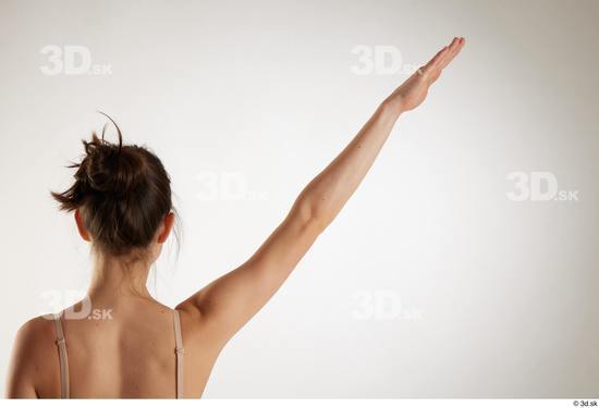 Woman White Slim Female Studio Poses