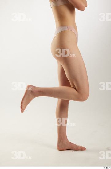 Woman White Slim Female Studio Poses