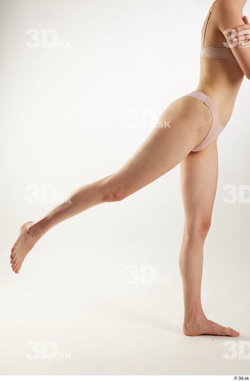 Woman White Slim Female Studio Poses