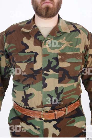 Upper Body Man White Army Uniform Athletic Street photo references