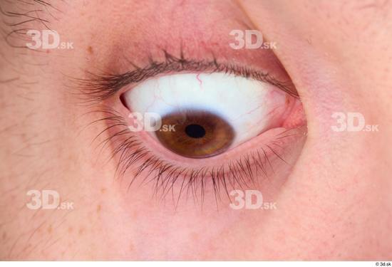 Eye Skin Man White Slim Studio photo references