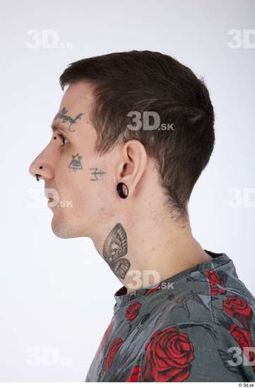 Head Hair Man White Tattoo Casual Slim Street photo references