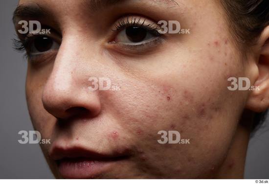 Eye Face Mouth Nose Cheek Skin Woman White Slim Studio photo references