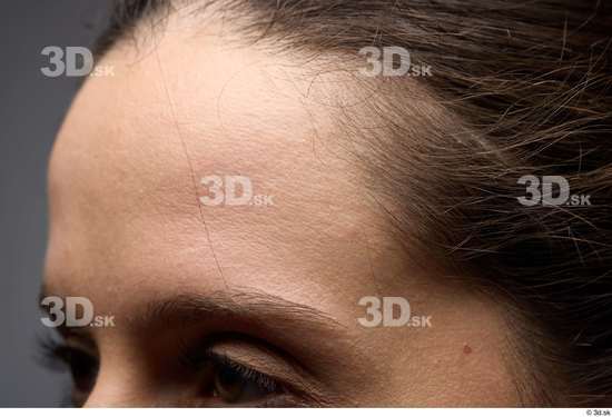 Face Woman White Slim Face Skin Textures