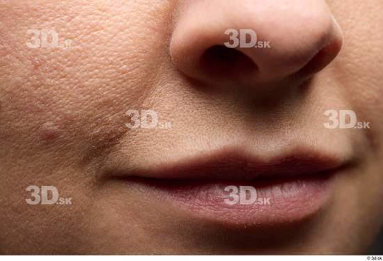 Face Woman White Slim Face Skin Textures