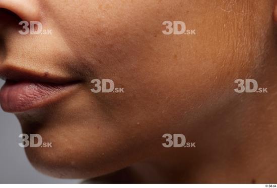 Face Woman White Slim Face Skin Textures