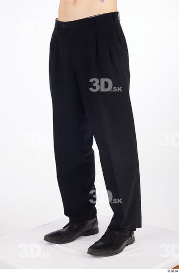 Leg Man White Formal Shoes Pants Slim Studio photo references