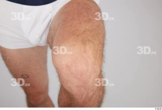 Knee Man White Slim Studio photo references