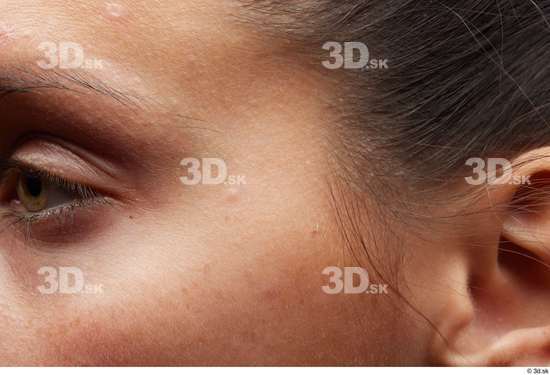 Face Woman White Slim Face Skin Textures