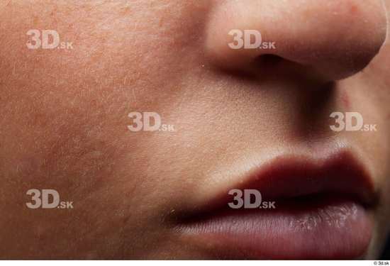 Face Woman White Slim Face Skin Textures