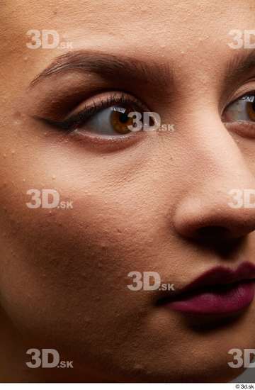 Eye Face Mouth Nose Cheek Skin Woman White Slim Studio photo references