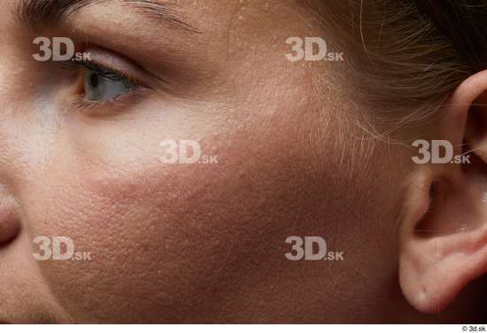 Face Woman White Slim Face Skin Textures