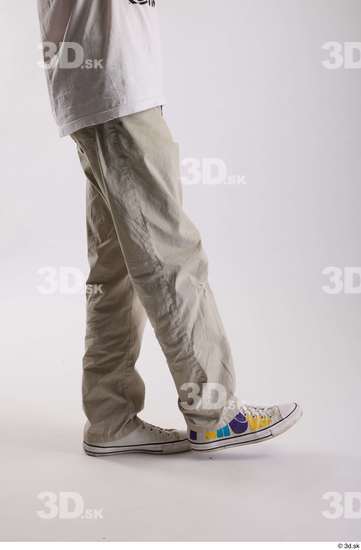 Leg Man White Casual Jeans Slim Studio photo references