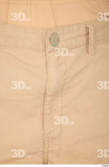 Thigh Man White Casual Shorts Slim Studio photo references