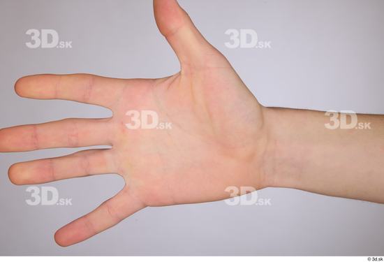 Hand Man White Slim Palm Studio photo references