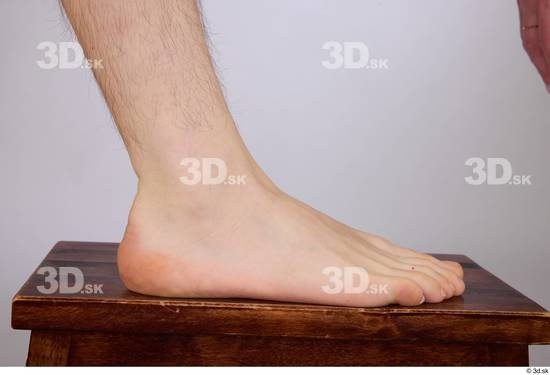 Foot Man White Nude Slim Studio photo references