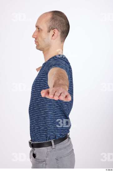 Whole Body Man T poses White Casual Slim Street photo references