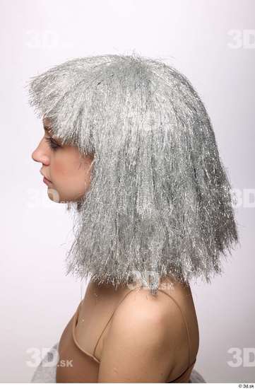 Head Hair Woman White Slim