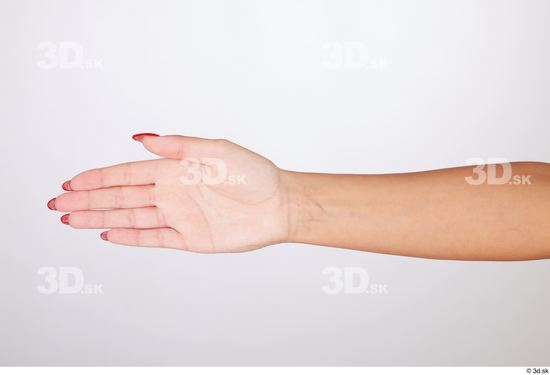 Hand Woman White Slim Studio photo references