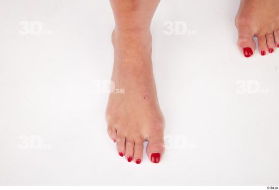Foot Woman White Nude Slim Studio photo references