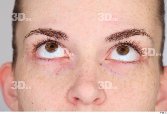 Eye Woman White Slim Studio photo references