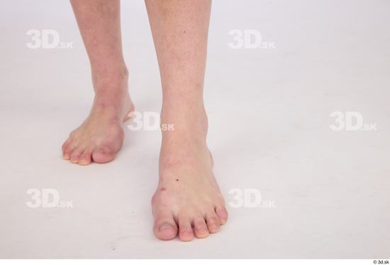 Foot Woman White Nude Slim Studio photo references