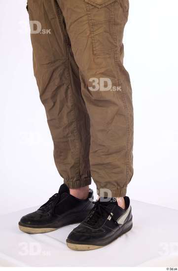 Calf Man White Casual Shoes Pants Athletic Average Studio photo references