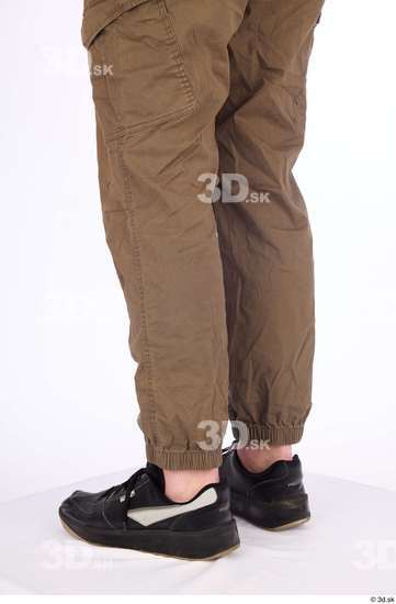 Calf Man White Casual Shoes Pants Athletic Average Studio photo references