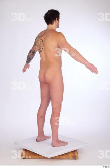 Whole Body Man White Nude Average Standing Studio photo references