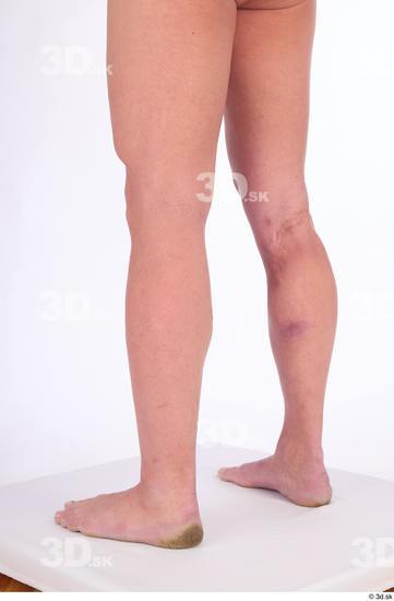 Calf Man White Nude Average Studio photo references