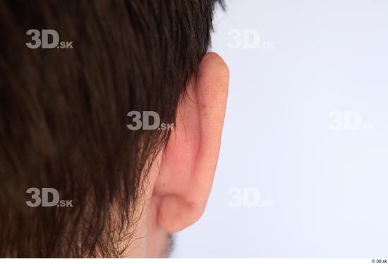 Ear Man White Average Studio photo references