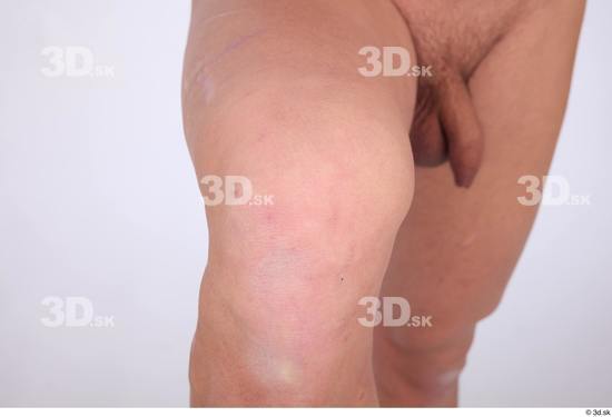 Knee Man White Nude Average Studio photo references