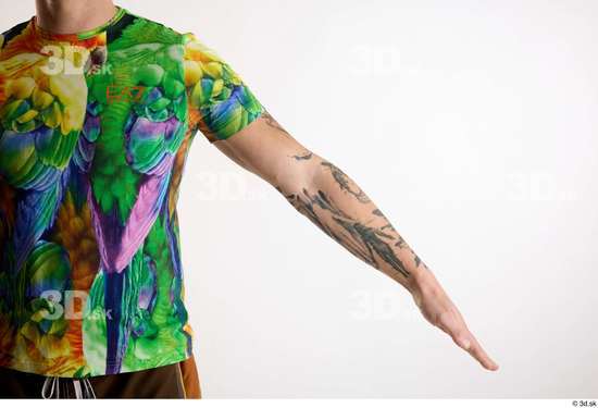 Arm Man White Casual Average Parrot Studio photo references