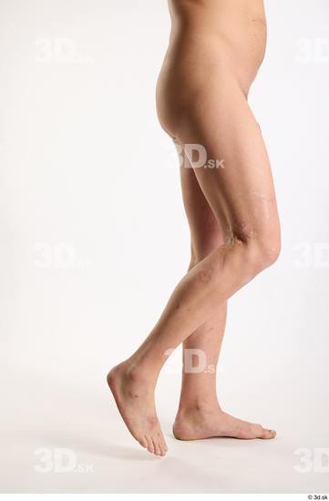 Leg Man White Nude Average Studio photo references