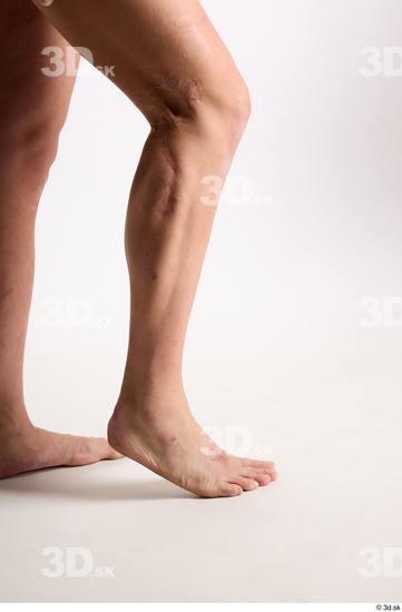 Calf Man White Nude Average Studio photo references