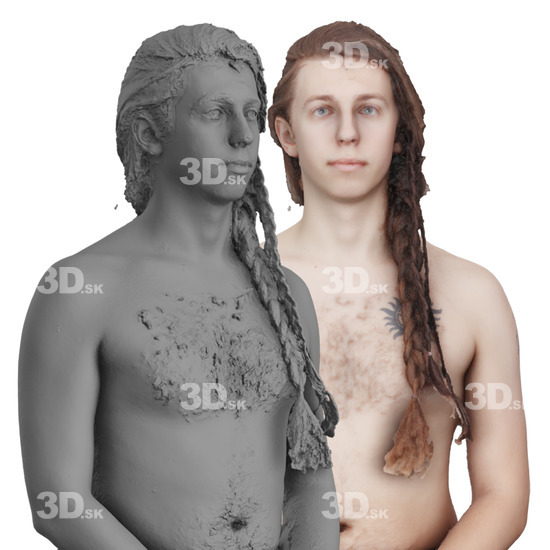 Head Man White 3D Groom Raw