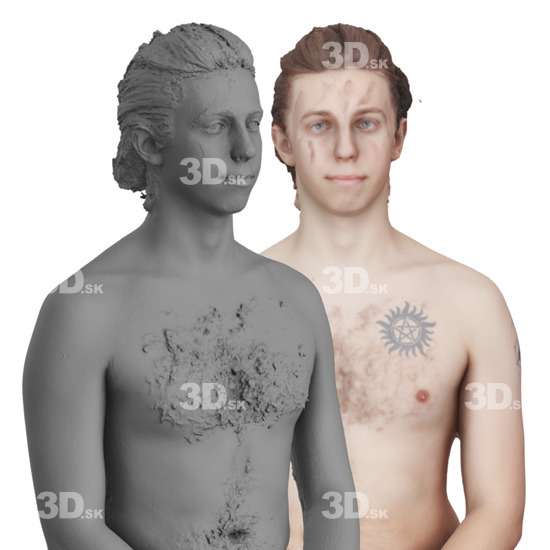 Head Man White 3D Groom Raw