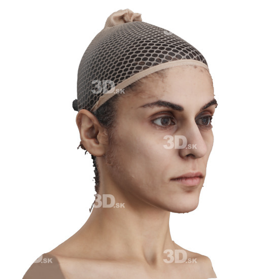 Head Woman 3D Phonemes And Emotions Arab