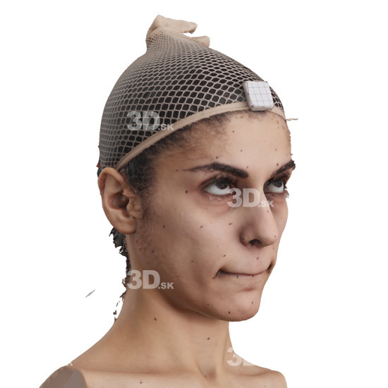 Head Woman 3D Phonemes And Emotions Arab