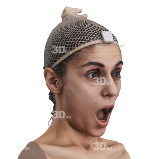 Head Woman 3D Phonemes And Emotions Arab